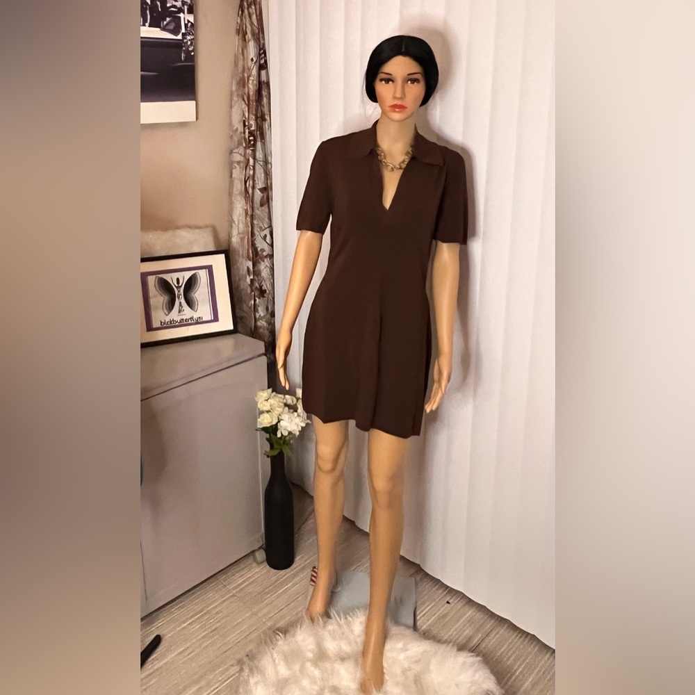 Polo knit nnBrown Women's Dress